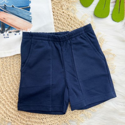 Conj. Camiseta Surfing e Bermuda - Off White e Marinho